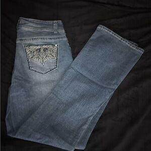Elegant Blue Boot Cut Women's Jeans
